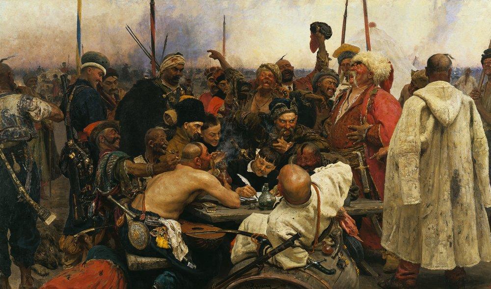 http://reho.st/i0.wp.com/todiscoverrussia.com/wp-content/uploads/2014/08/Ilya-Repin-Reply-of-the-Zaporozhian-Cossacks-.jpg